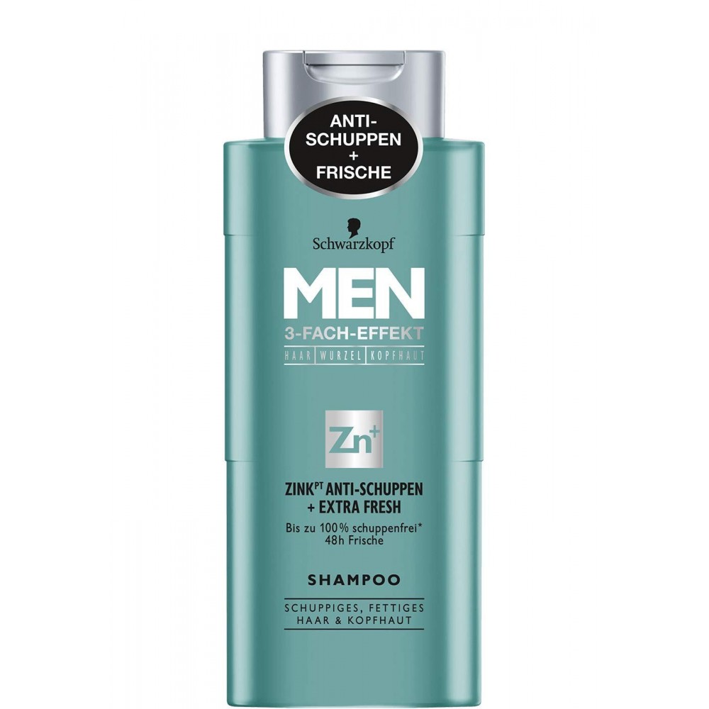 Eerste insluiten Fervent Schwarzkopf MEN Zinc Anti-Dandruff + Extra Fresh Shampoo 250 ml / 8.3.fl oz