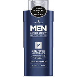 Schwarzkopf Men Active Protein + Fresh Kick Shampoo 250 ml / 8.3.fl oz