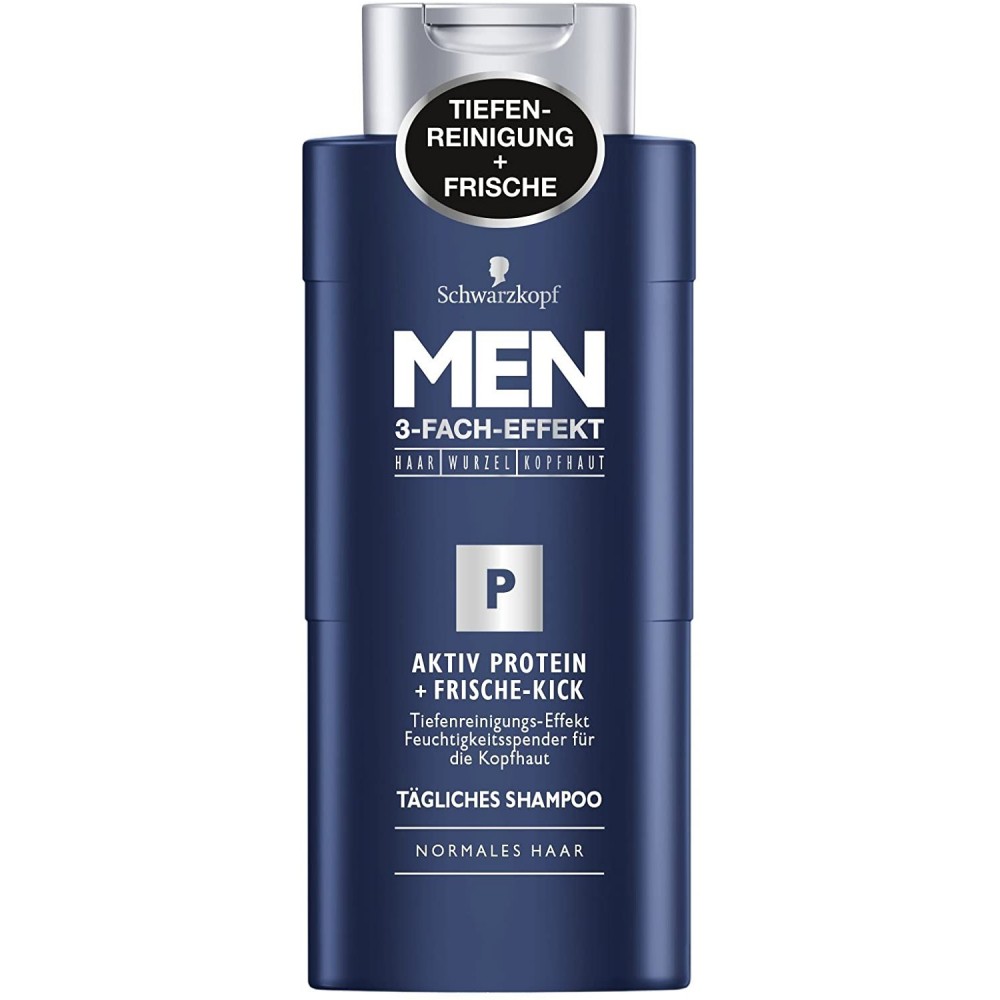 Dosering Scully binair Schwarzkopf Men Active Protein + Fresh Kick Shampoo 250 ml / 8.3.fl oz