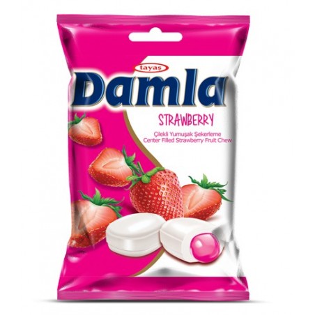 Tayas Damla Strawberry Chewy Candy 90 g / 3.17 oz