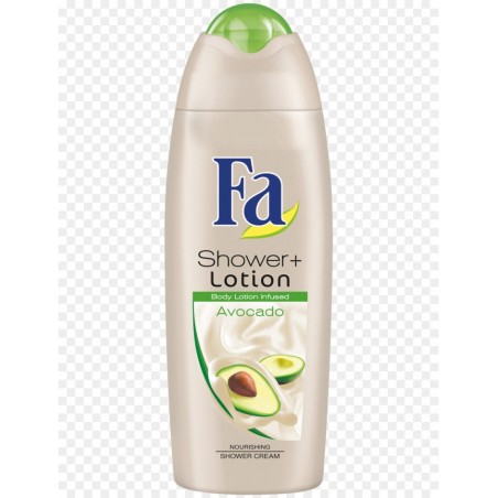 Fa Shower+ Lotion Avocado Shower Cream 400 ml / 13.3 fl oz