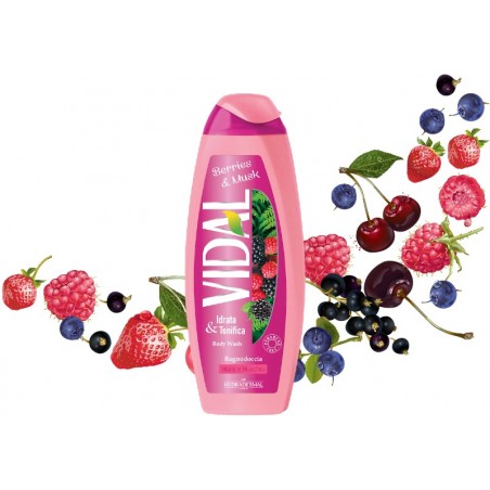 Vidal Berries & Musk Shower Gel 250 ml / 8.4 fl oz