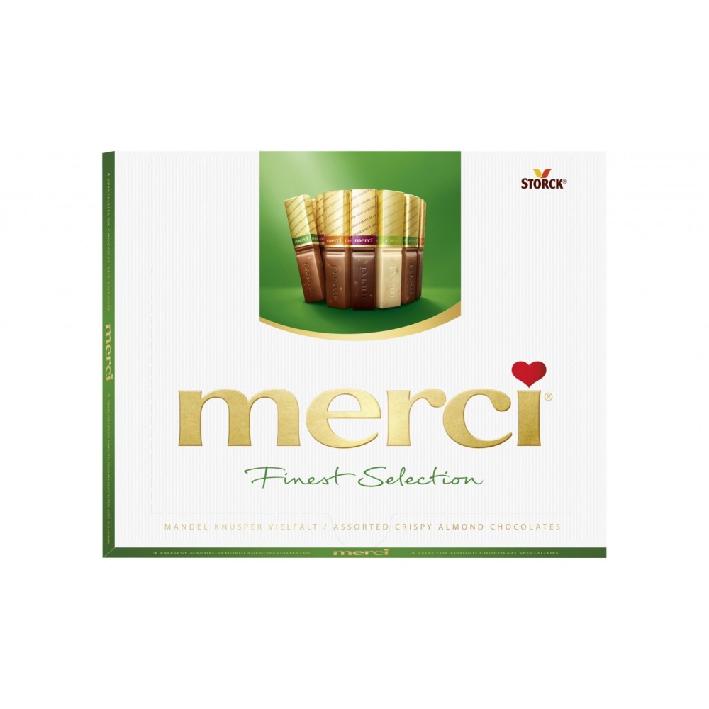 Storck Merci Finest Selection Crispy Almond 250 g / 8.4 oz