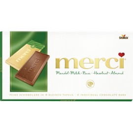 Storck Merci Hazelnut - Almond Chocolate 100 g / 3.4 oz