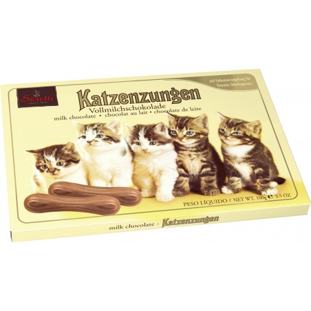 Sarotti Katzenzungen Milk Chocolate Cat Tongues 100 g / 3.5 oz