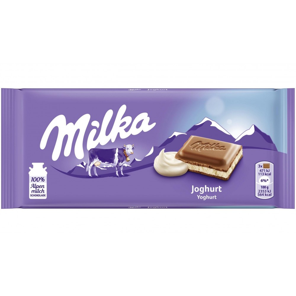 Milka Yoghurt Chocolate 100 g / 3.4 oz