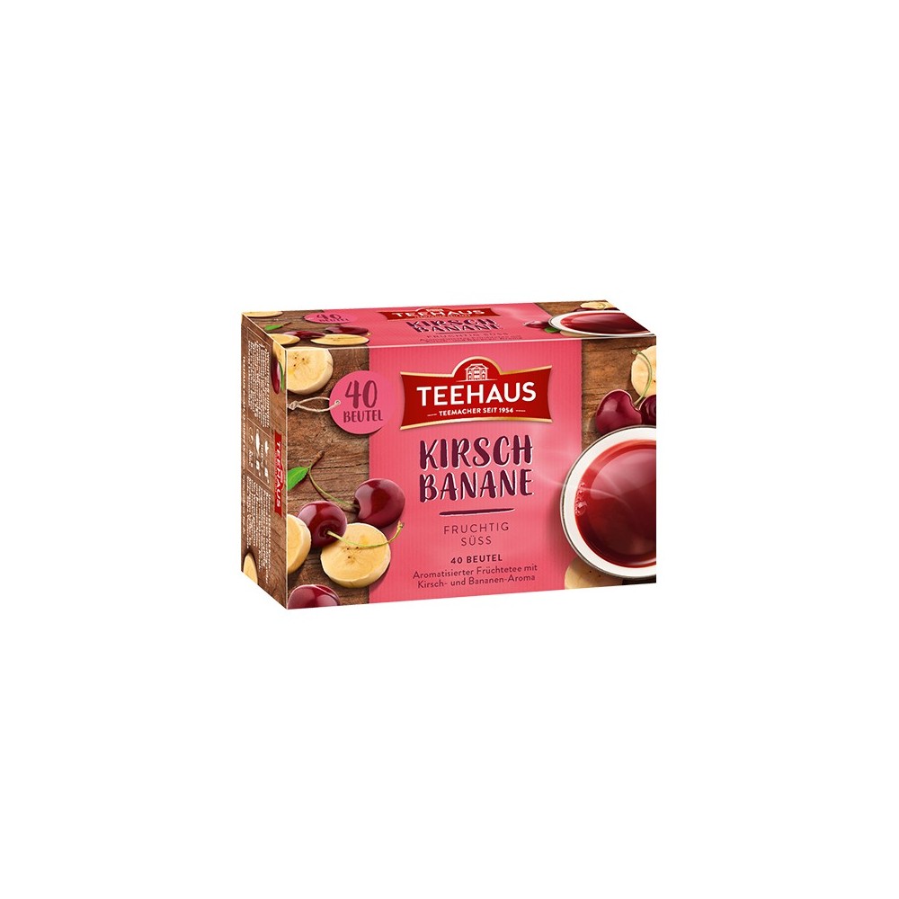 Teehaus Cherry Banana 40 Teebeutel