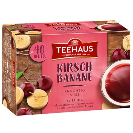Teehaus Cherry Banana 40 Teebeutel