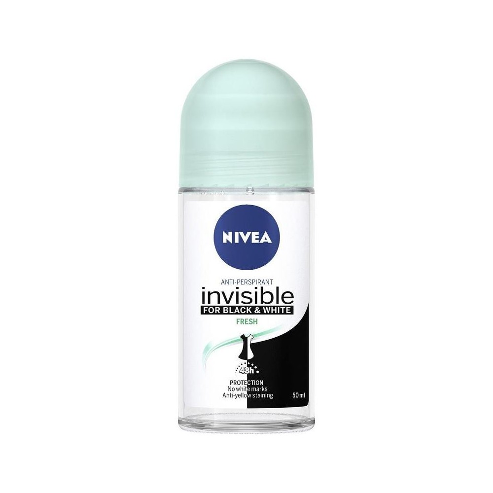 Nivea Black & White Invisible Fresh Anti-Perspirant Roll-On 50 ml / 1.7 fl oz