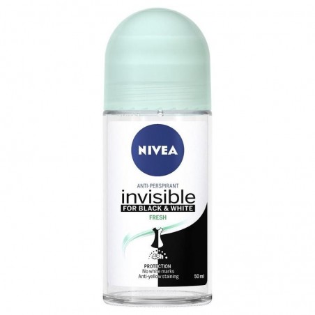 Nivea Black & White Invisible Fresh Anti-Perspirant Roll-On 50 ml / 1.7 fl oz
