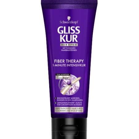 Schwarzkopf Gliss Kur Fiber Therapy 1-Minute Intensive Care 250 ml / 8.4 fl oz