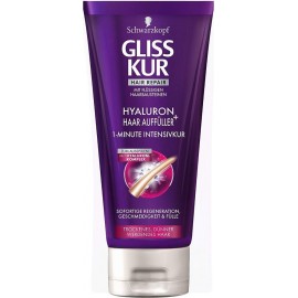 Schwarzkopf Gliss Kur Hyaluron + Hair Filler 1-Minute Intensive Treatment 200 ml / 6.8 fl oz